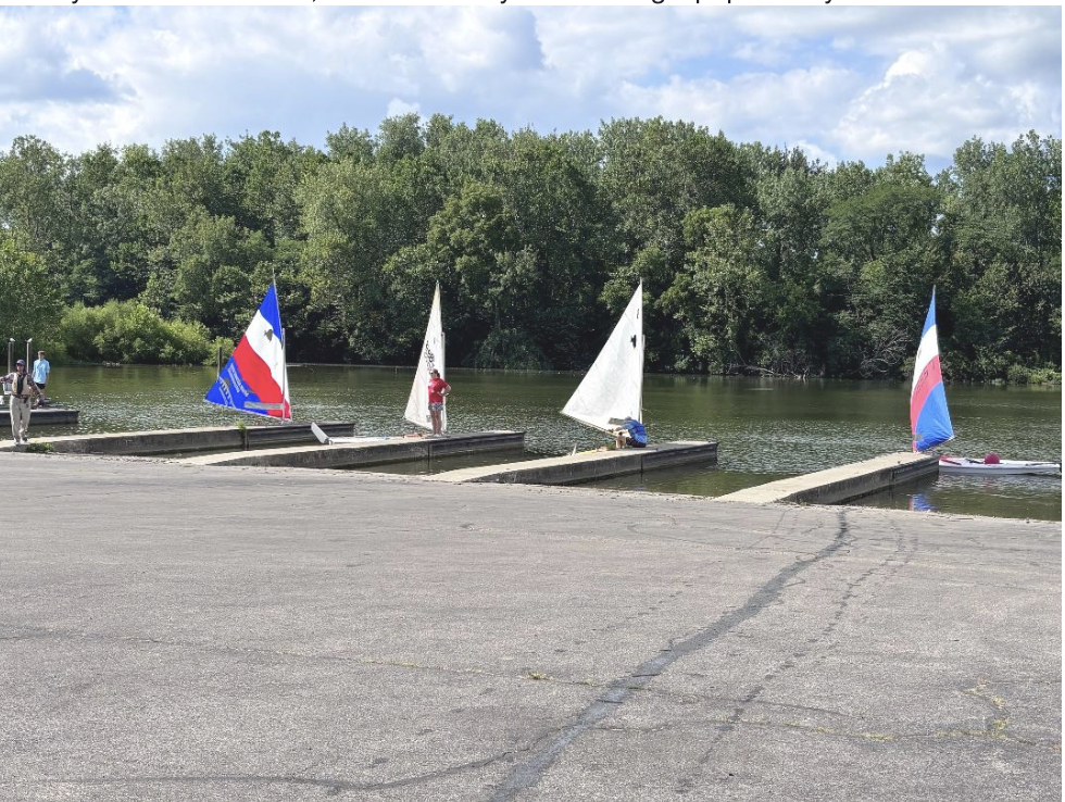 'All lined up, where's the wind?'